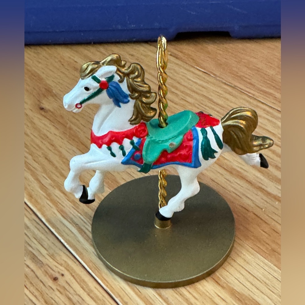 Christmas Carousel Horse "Snow"